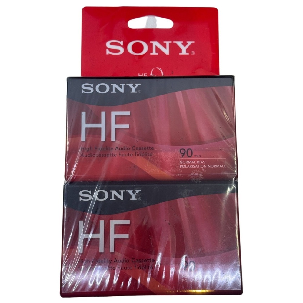 Sony HF 90-Min High Fidelity Audio Cassette Tapes - 2 Pack‎ - New & Sealed